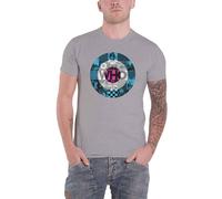 The Who T Shirt 5X5 Target Blocks Band Logo new Official Mens Grey