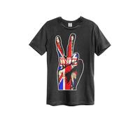 The Who T Shirt Union Jack Hand Band Logo new Official Amplified Unisex Charcoal