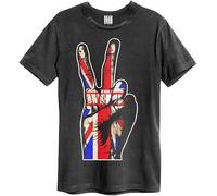 The Who Unisex T-Shirt Union Jack Hand Vintage Charcoal (M)