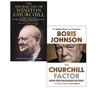 the wicked wit of winston churchill [hardcover], churchill factor 2 books collection set