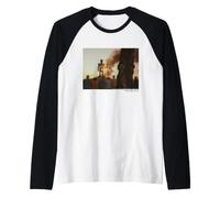 The Wicker Man Burning Sacrificial Scene Raglan Baseball Tee