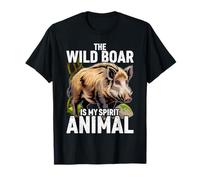 The Wild Boar is My Spirit Animal Free Range Feral Pig T-Shirt