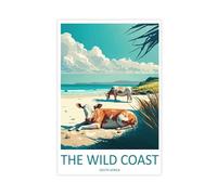 The Wild Coast Travel Art South Africa Art Canvas Poster Bedroom Decor Landscape Office Room Decor Gift 16x24inch(40x60cm)
