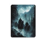 The Wild Hunt, European Mytholog Tin Sign Vintage Metal Pub Club Cafe Bar Home Wall Art Decoration Poster Retro 12x16inch(30x40cm)
