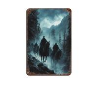The Wild Hunt, European Mytholog Tin Sign Vintage Metal Pub Club Cafe Bar Home Wall Art Decoration Poster Retro 8x12inch(20x30cm)