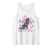 The Wild Is My Happy Place Wolf Tank Top