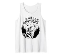 The Wild Is My Happy Place Wolf Tank Top