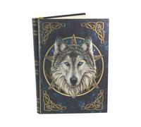 The Wild One Wolf Design Embossed Hardback Journal Notebook A5 Lisa Parker