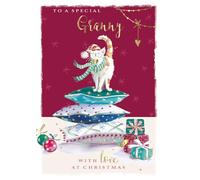 The Wildlife Special Granny Christmas Cat Christmas Card X15404GH