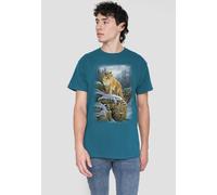 The Wildlife Wildlife Misty Canyon Cougar T-Shirt, Slate in Grey | Size: 2XL The Wildlife Grey 2XL