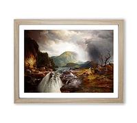 The Wilds Of Lake Superior By Thomas Moran Classic Painting Framed Print | A4 Oak Framed Wall Art | Ready to Hang | Classic Landscape Picture | Living Room Bedroom Lounge Office