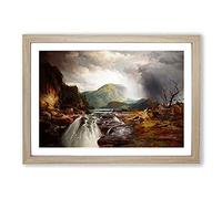 The Wilds of Lake Superior by Thomas Moran Framed Print | A2 Oak Framed Wall Art | Ready to Hang | Modern Landscape Picture | Living Room Bedroom Lounge Office