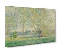 The Willows By Claude Monet Canvas Print for Living Room Bedroom Home Office Décor, Wall Art Picture Ready to Hang, 30 x 20 Inch (76 x 50 cm)