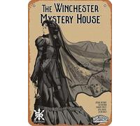 The Winchester Mystery House Plaque Poster Metal Tin Sign 8" x 12" Vintage Retro Wall Decor