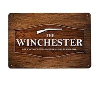 The Winchester pub Metal Sign | have a nice cold pint | wood effect movie quote A4 metal wall plaque