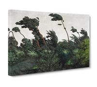 The Wind By Felix Vallotton Canvas Print | Gallery Wrapped 30mm Frame Wall Art | 30x20 inches | Ready to Hang | Classic Picture | Living Room Bedroom Lounge Office