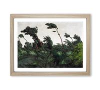 The Wind By Felix Vallotton Classic Painting Framed Print | A3 Oak Framed Wall Art | Ready to Hang | Classic Historical Picture | Living Room Bedroom Lounge Office