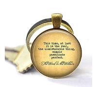 The Wind in The Willows Quote This time, at Last, it is The Real.Thing - Literary Quote Gift Jewelry - Literature Gift - English Lit Keychain