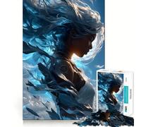 The Windborne Goddess 1000 Piece Jigsaws for Teenagers Puzzle Memory Gain Relaxing Fun Design Assembly Warm Surprise (38x52cm)