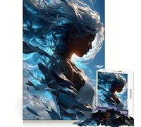 The Windborne Goddess Jigsaw Puzzles for Adults 1000 Piece Memory Boost Cozy Time Pattern Assembly Santa Wish List (50x75cm)