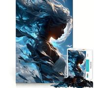 The Windborne Goddess Jigsaw Puzzles for Adults 1000 Piece Memory Boost Cozy Time Pattern Assembly Santa Wish List (50x75cm)