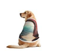The Window Leading to The sea Dog Shirt Vest Dog Clothes- Breathable Cooling for Big Dogs, Sun Protection Comfort Wear for Golden Retriever, Husky, Alaska Outdoor Activities X-Large