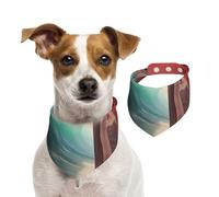 The Window Leading to The sea Pet Scarf Dog Bandanas Spring Summer Soft Cotton Puppy Scarfs Adjustable Accessories for Small Medium Large Girl Boy Pup Medium
