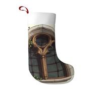 The Windows Of The Villa Christmas Stocking – Festive Holiday Decor With Full-Print Design, Perfect For Christmas, New Year Gift-Giving