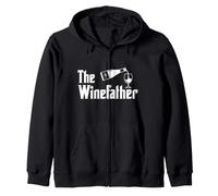 The Wine Father Vineyard Winery wine making Dad Winemaker Zip Hoodie