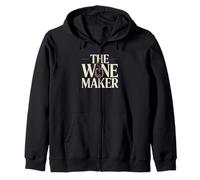 The Wine Maker Passionate Vino Art Zip Hoodie