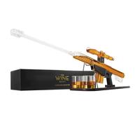The Wine Savant | Whiskey Decanter Set - Sniper Liquor Decanter, Silencer Stopper - ml & 2 12oz Glasses - Drinking Party Accessory, Handmade Liquor Decanter, Mens Birthday