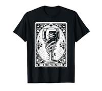 The Wine Tarot Cards Skeleton Wine Gifts Tarot Card T-Shirt