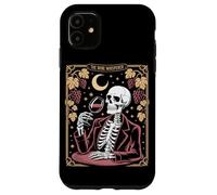 The Wine Whisperer Skeleton Moon Grapes Case for iPhone 11