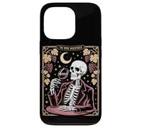 The Wine Whisperer Skeleton Moon Grapes Case for iPhone 13 Pro