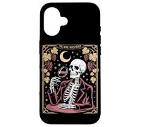 The Wine Whisperer Skeleton Moon Grapes Case for iPhone 16