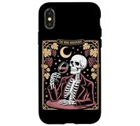 The Wine Whisperer Skeleton Moon Grapes Case for iPhone X/XS