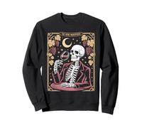 The Wine Whisperer Skeleton Moon Grapes Sweatshirt