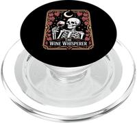 The Wine Whisperer Skeleton Sommelier Vineyard Gothic PopSockets PopGrip for MagSafe