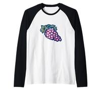 The Winemaker Grape Harvest Vineyard Art Raglan Baseball Tee