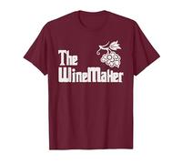 The Winemaker Wine Maker Wine Making T-Shirt, Men, Burgundy, Small