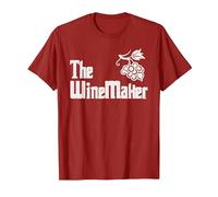 The Winemaker Wine Maker Wine Making T-Shirt, Men, Cranberry Red, XX-Large