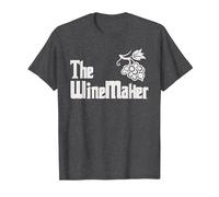 The Winemaker Wine Maker Wine Making T-Shirt, Men, Dark Heather Grey, X-Large