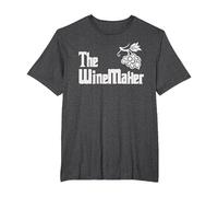 The Winemaker Wine Maker Wine Making T-Shirt, Men's Big and Tall, Dark Heather Grey, 2X Tall