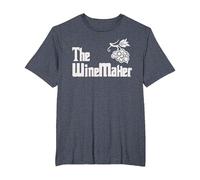 The Winemaker Wine Maker Wine Making T-Shirt, Men's Big and Tall, Heather Blue, 2X Tall
