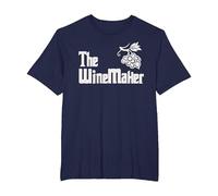 The Winemaker Wine Maker Wine Making T-Shirt, Men's Big and Tall, Navy Blue, 6X Tall