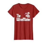 The Winemaker Wine Maker Wine Making T-Shirt, Women, Cranberry Red, X-Large