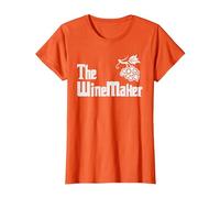 The Winemaker Wine Maker Wine Making T-Shirt, Women, Orange, Small