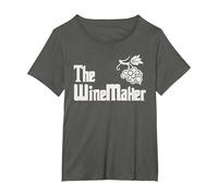 The Winemaker Wine Maker Wine Making T-Shirt, Women's Plus, Asphalt Grey, 3X
