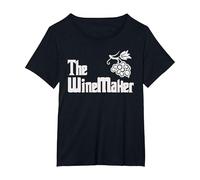 The Winemaker Wine Maker Wine Making T-Shirt, Women's Plus, Black, 1X