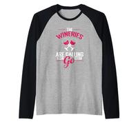 The Wineries are Calling Raglan Baseball Tee